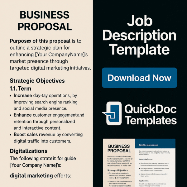 Business Proposal Template – Strategic Editable Format for Digital and Corporate Projects