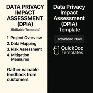 Data Privacy Impact Assessment (DPIA) Template – Editable Compliance Framework