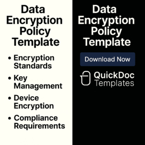 Data Encryption Policy Template – Editable Security Policy for Protecting Sensitive Information